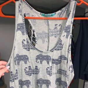 Tribal Elephant Tank Top